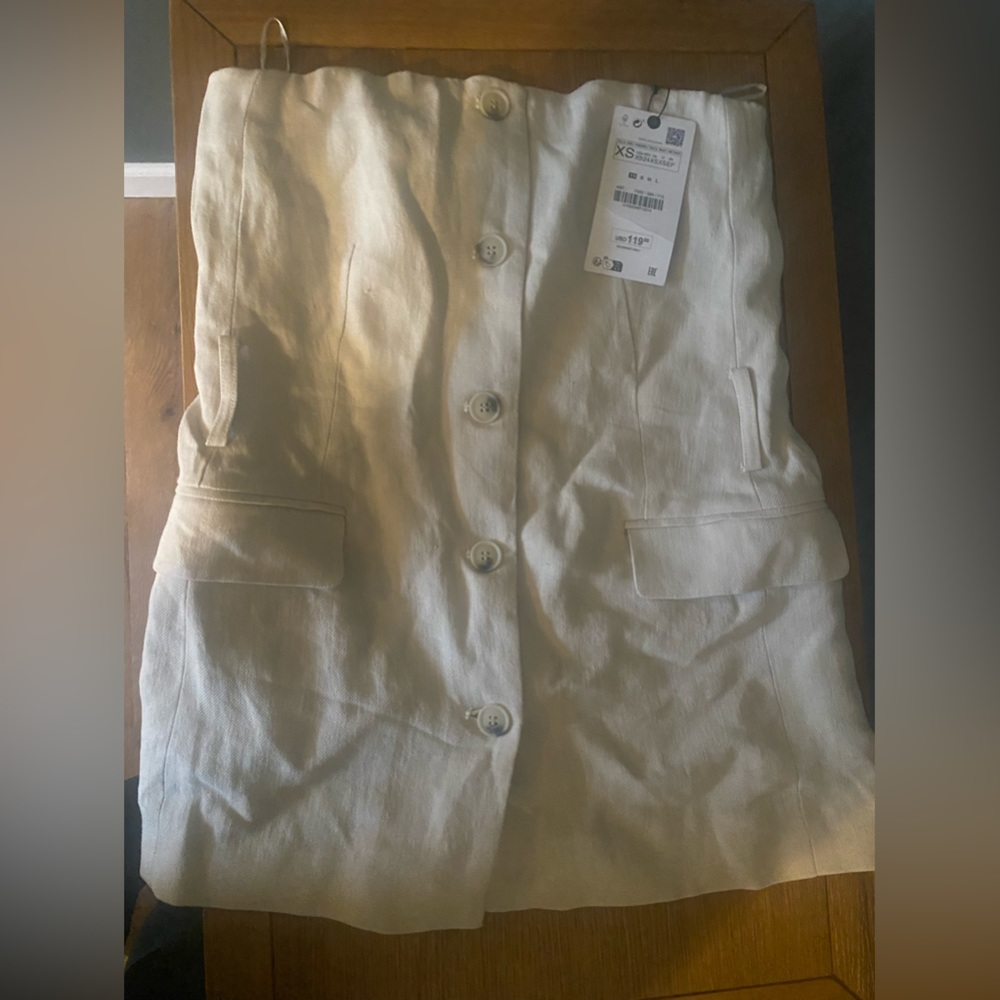 Zara strapless top
